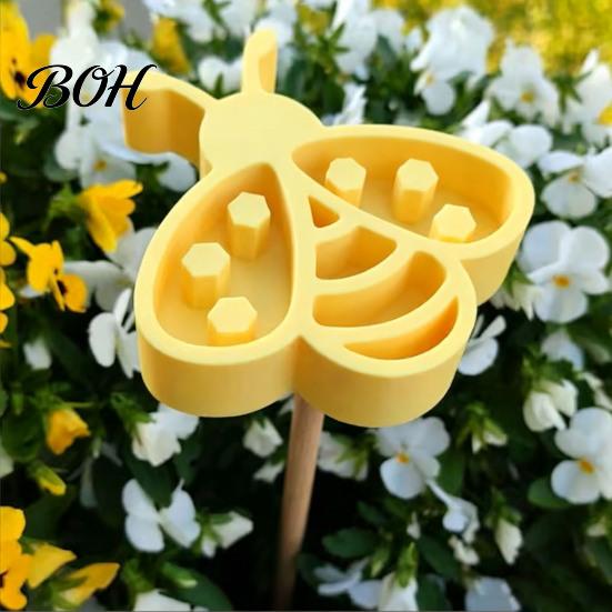 Gardening Decorations for Balcony Insect Water Feeder, Bee Dish, Garden Pollinator Drinking Bowl, Friendly Decor or Ladybug Shape Cup Yard Bees