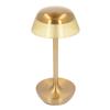 Golden Cordless Table Lamp Rechargeable Touch Control 3 Color Dimmable Battery Powered Desk Lamp for Restaurant Bedroom