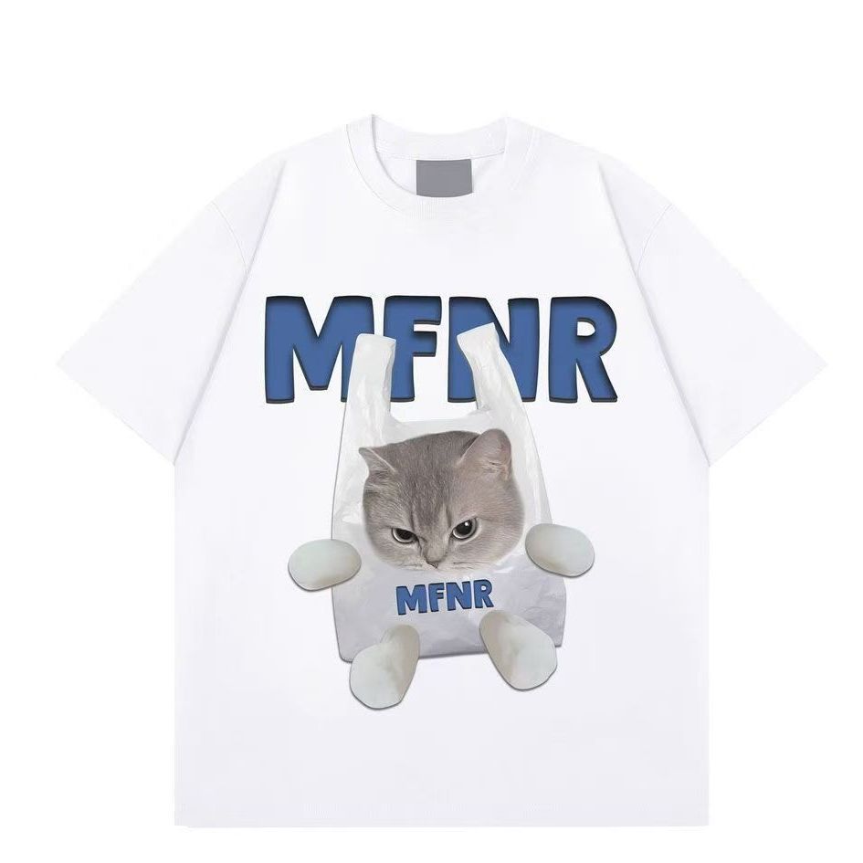 

Весела чоловіча футболка з принтом кота Літня вінтажна каваї Чоловіча Жіноча футболка для серфінгу Пляжна футболка Унісекс Дихаючий Повсякденний топ 4XL