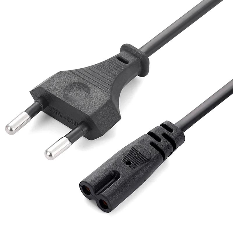 

EU Power Cable 2pin IEC320 C7 US Power Extension Cord For Laptop Charger Printer Radio Speaker-Homeclub