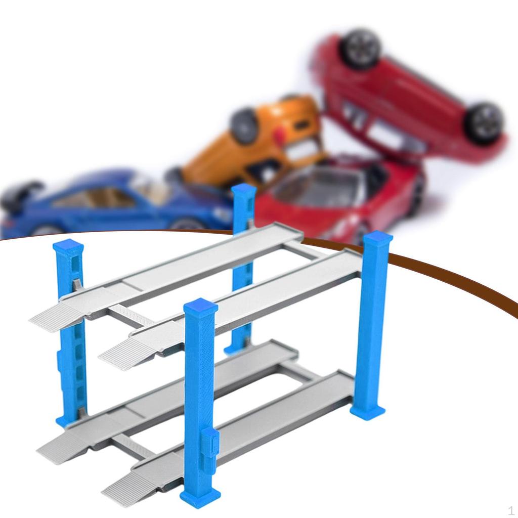 1/64 Diorama Auto Vitrine Harz Layout Ornament Sammlerstück Legierung Modell Spielzeug Ständer