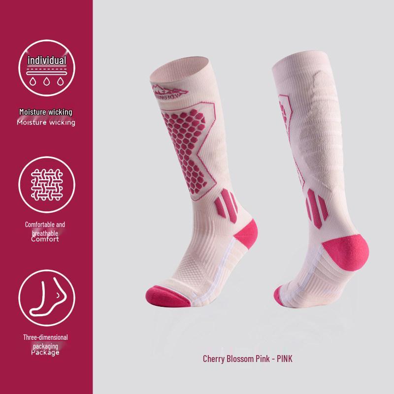 Men's & Women's Winter Compression Wool Socks for Skiing, Cycling, Mountaineering, Running, and Hiking