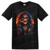 Punk Rock Skull T Shirt W/ Sunglasses Cigarette Spiked Jacket Graphic Art Tee