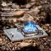 Alocs 5500W Portable Gas Stove - CE Certified Wind-Resistant Foldable Leg Strap Packaging for Camping/RV (18,750 BTU)