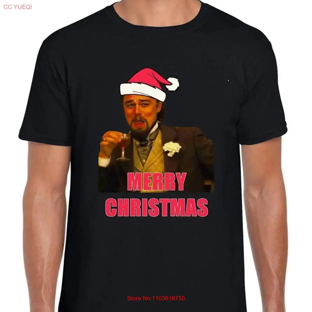 Leo Meme Unisexs T Shirt Funny Merry Christmas Joke Festive Design Unisex Vintage Streetwear Stretched Fashion Casual