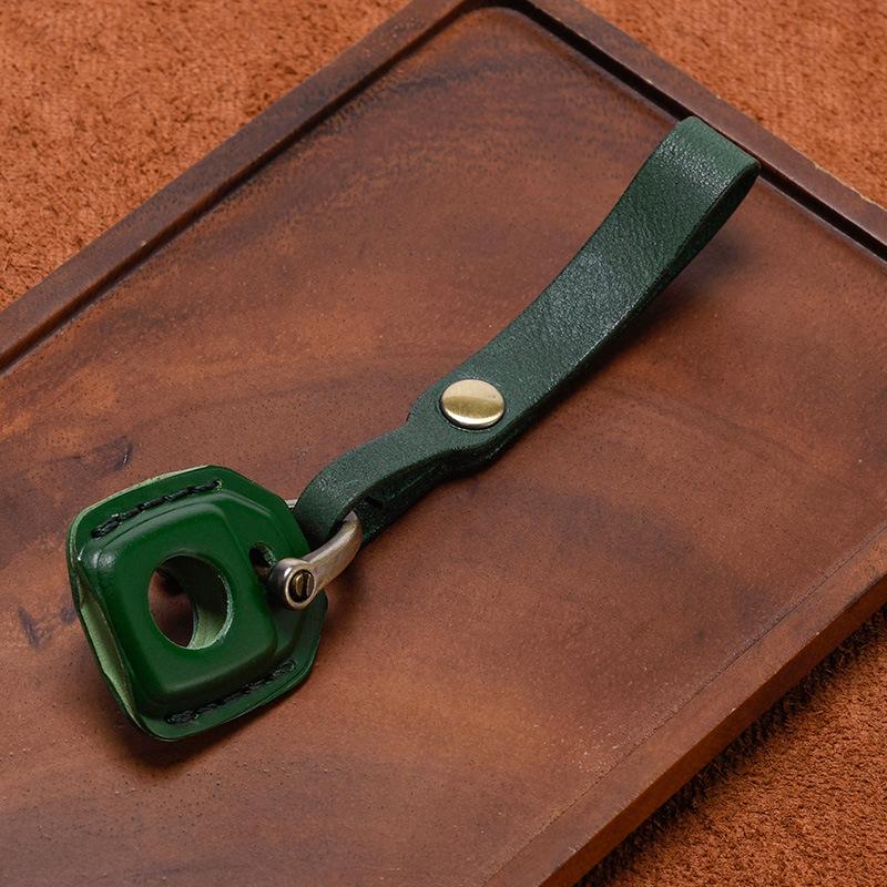 Vintage Genuine Leather Key Case for Harley Sportster, Pan America, and Nightster