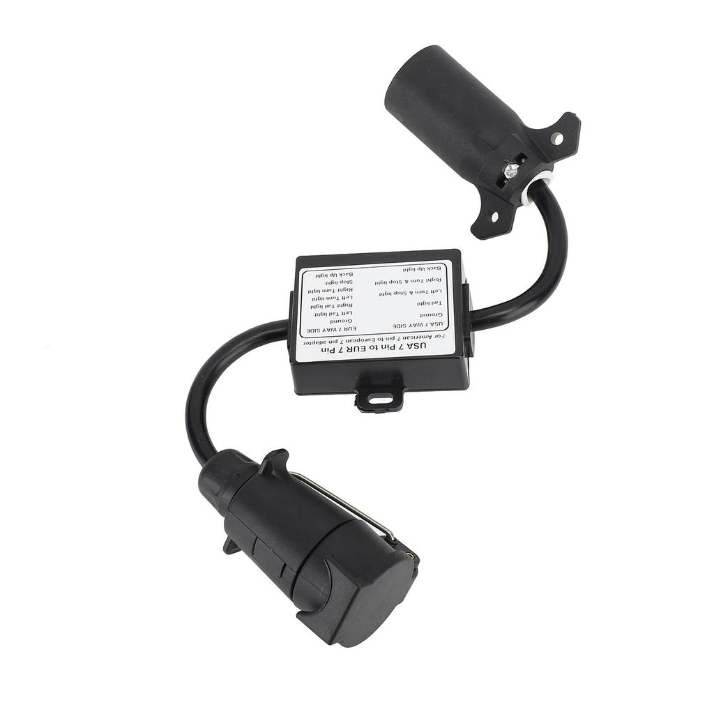 to  Trailer Light Converter 7 Pin  Socket to 7 Pin  with 2 to 3 Wire Converter for RV Caravan Boat 12V