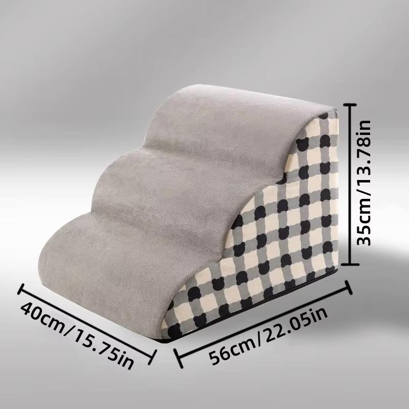 Pet 2/3 Steps High Density Foam Dog Secure Stairs Ramps Non-Slip Pet Steps for Older Dogs Pet with Joint Pain Sofa Bed Ladder