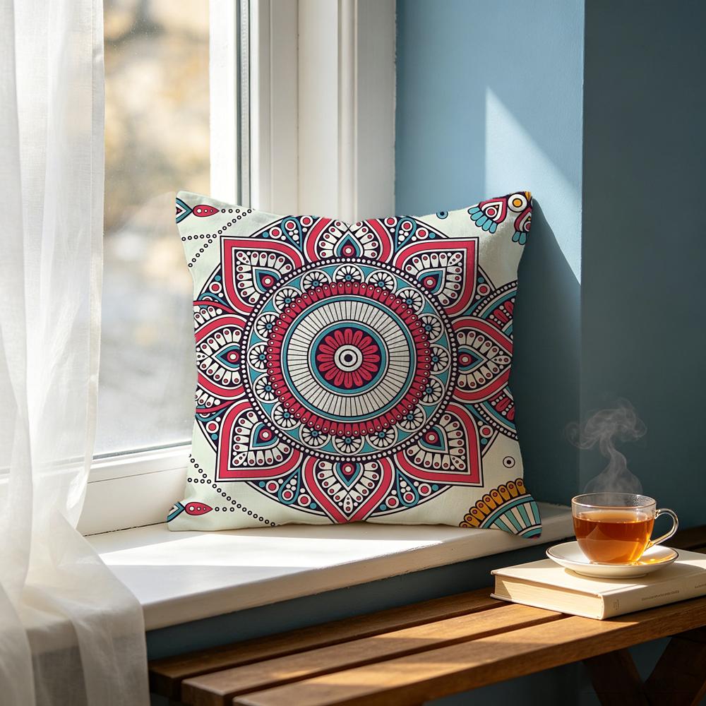Art MMandala Ethnic Allover Print Cushion Cover Cushion Cover Set Pcs x x x Pillowcase Decorative Sofa Home Decor