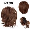 MISS WIG Synthetic Short Wavy Ponytail Extensions Deformation Claw Ponytail Style For Women Daily Party Wear