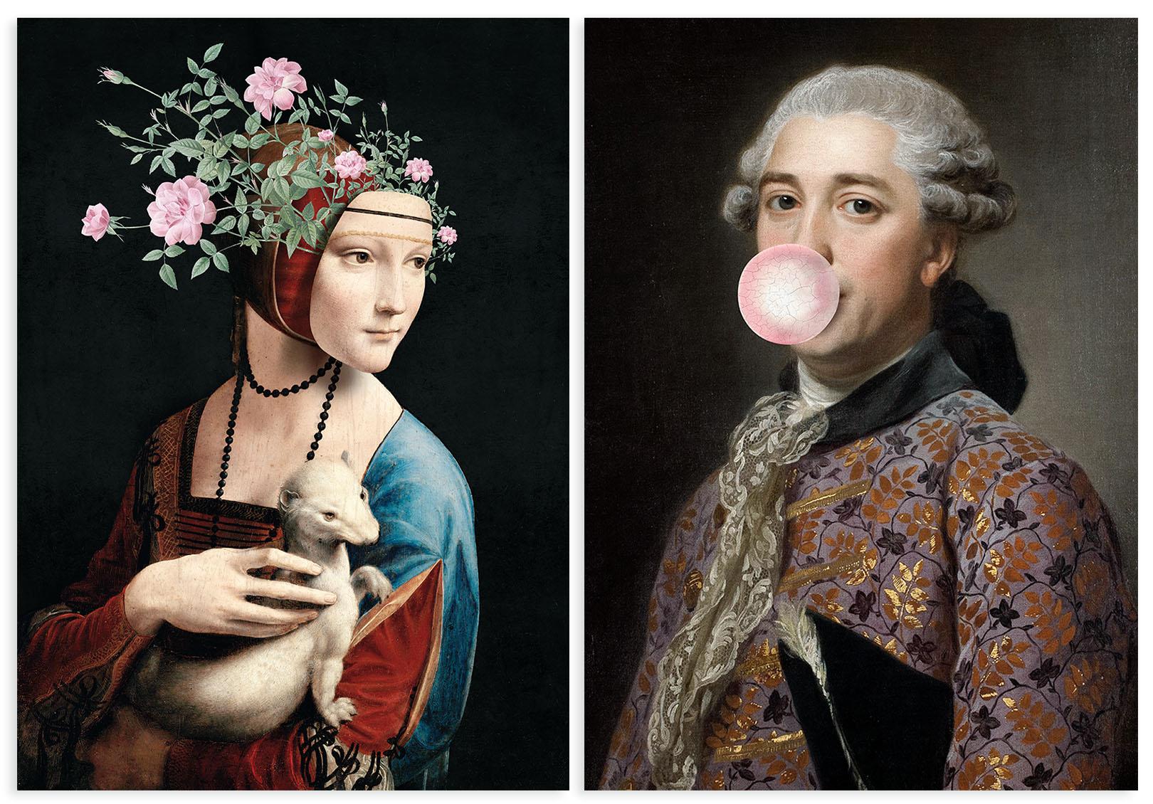 

Набір з двох плакатів портрети мистецтво 21x29,7 cm A4