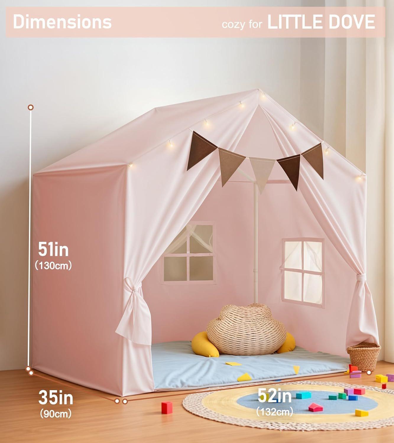 

Pet Tent House Indoor Cat Playhouse Cozy Princess Castle for Small Animals tent