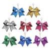 Fashionable Glittering Bowknot Keychain Cheerleader Designs Keyring for Stylish Accessories Bag Decoration