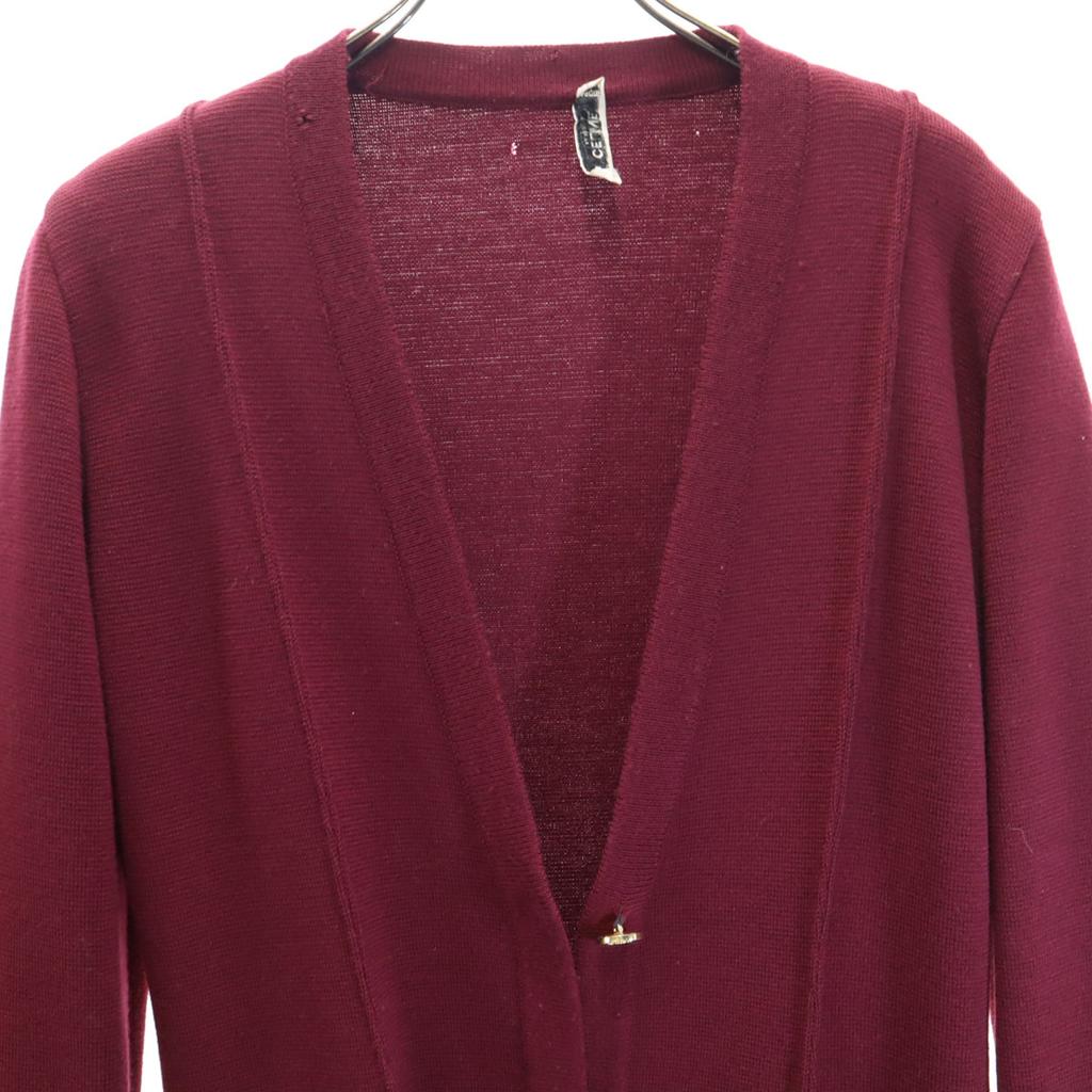 CELINE 80s 90s Made in Italy Wool Blend Old Long sleeve cardigan Setup 38 Women Used