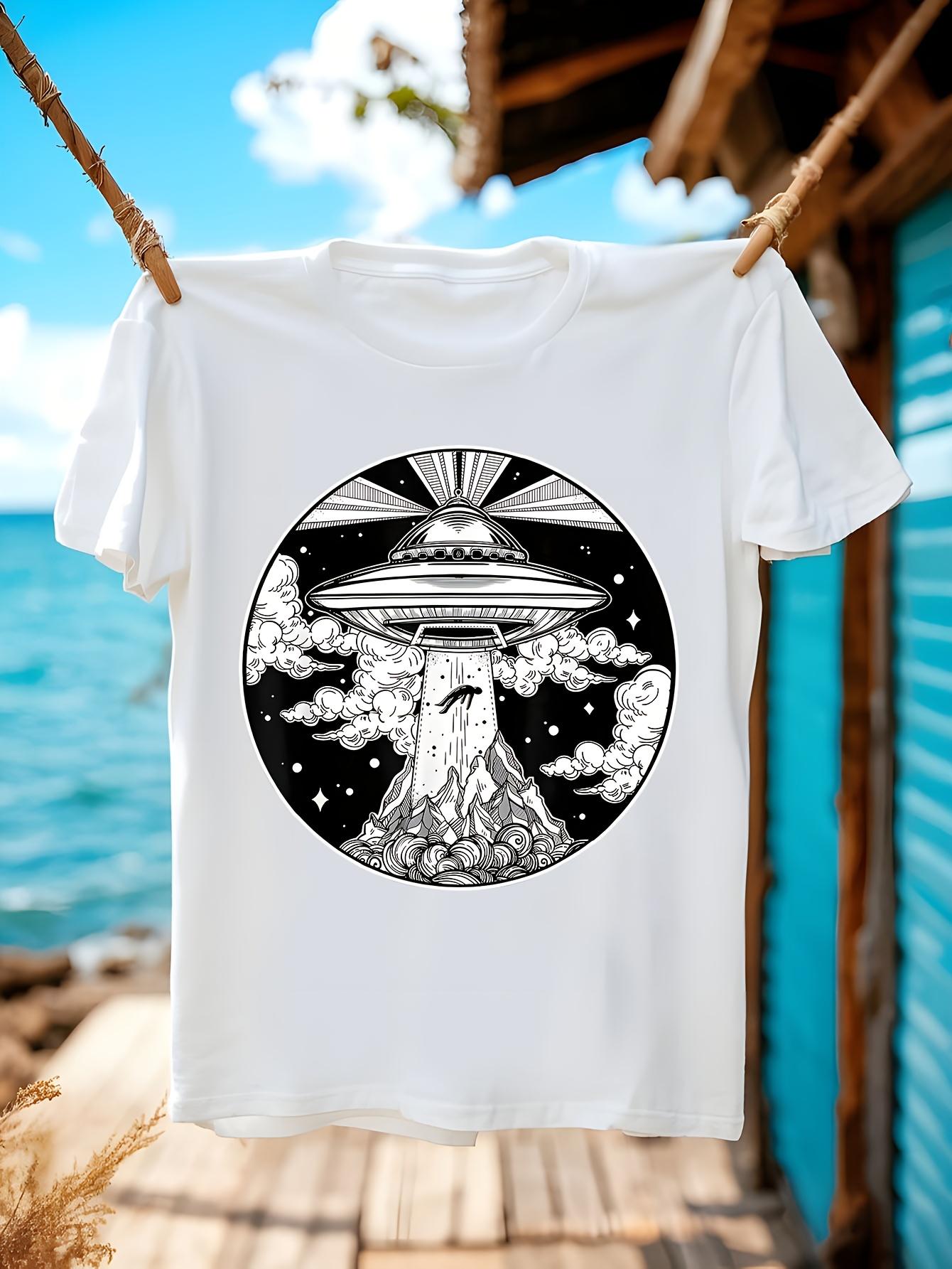 Alien UFO Roswell Incident Tshirt - Retro Flying Saucer C... XXXXL
