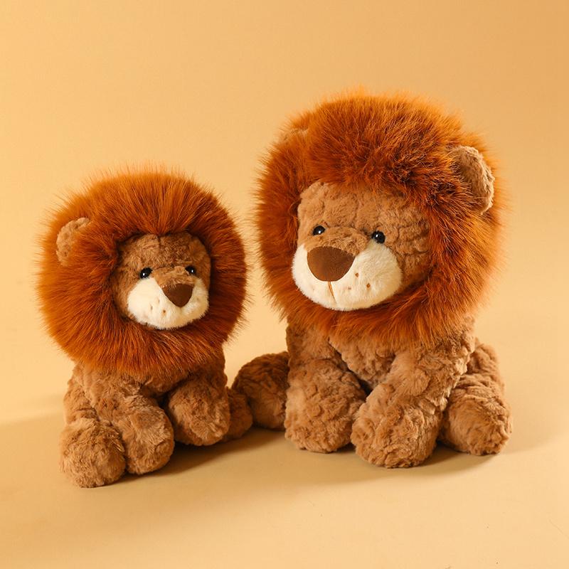 1Pc 25/35cm Fluffy Lion Plush Toy Stuffed Soft Animal Pillow Cartoon Lion Plushie Doll Appease Gift