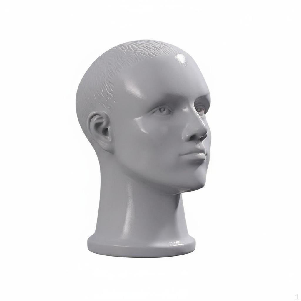 Realistic Mannequin Head With Ear Holes Hairpiece Holder Versatile Hat Display Stand for