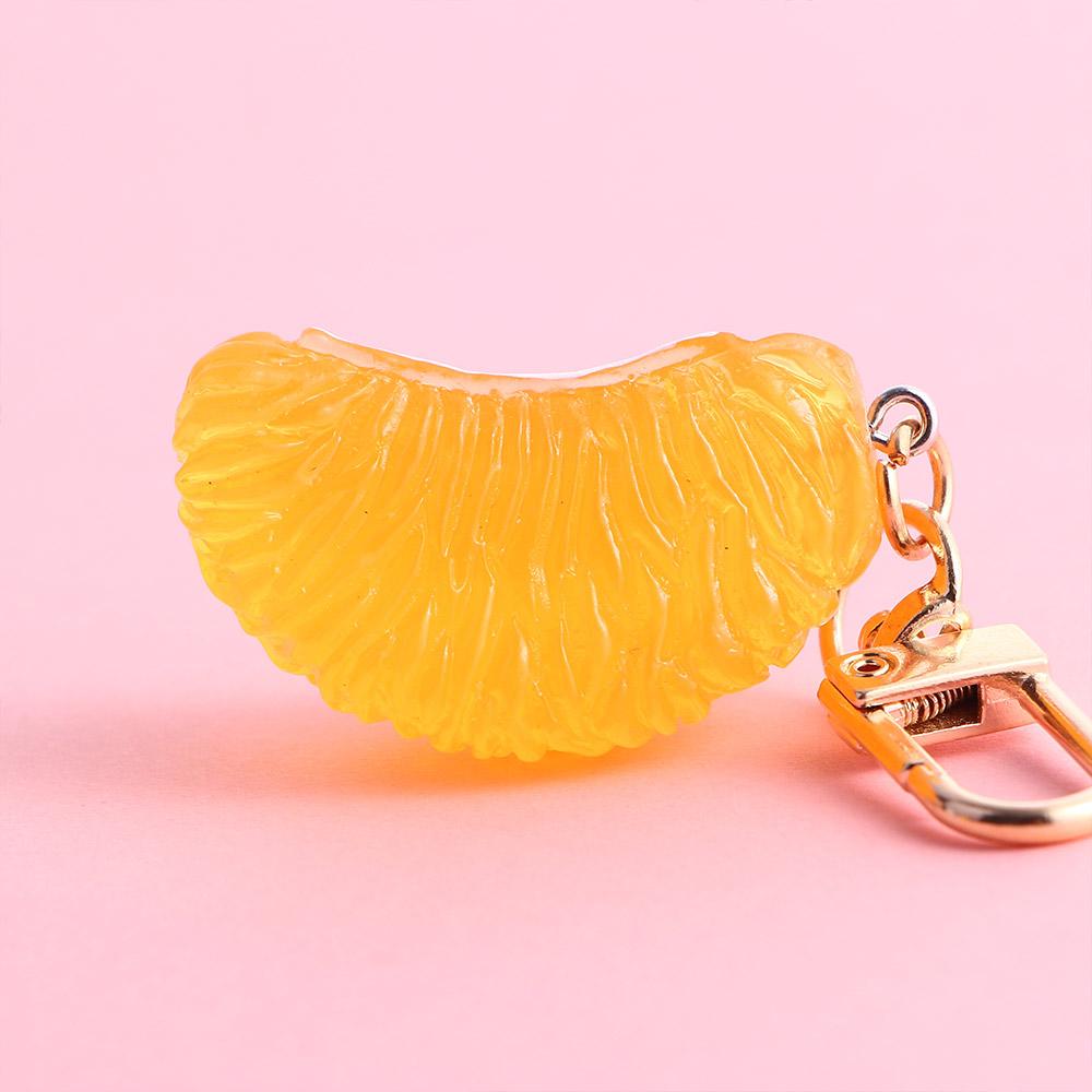 Pendant Cartoon Handbag Pendant Car Decoration Simulation Fruit Key Chain Orange Keychain Keyring