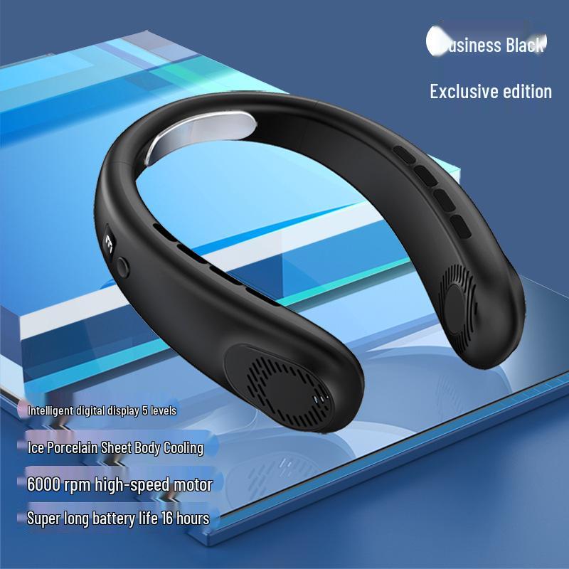 2026 Neck-Hanging Portable Mini Fan: Silent Bladeless Design with Long Battery Life USB