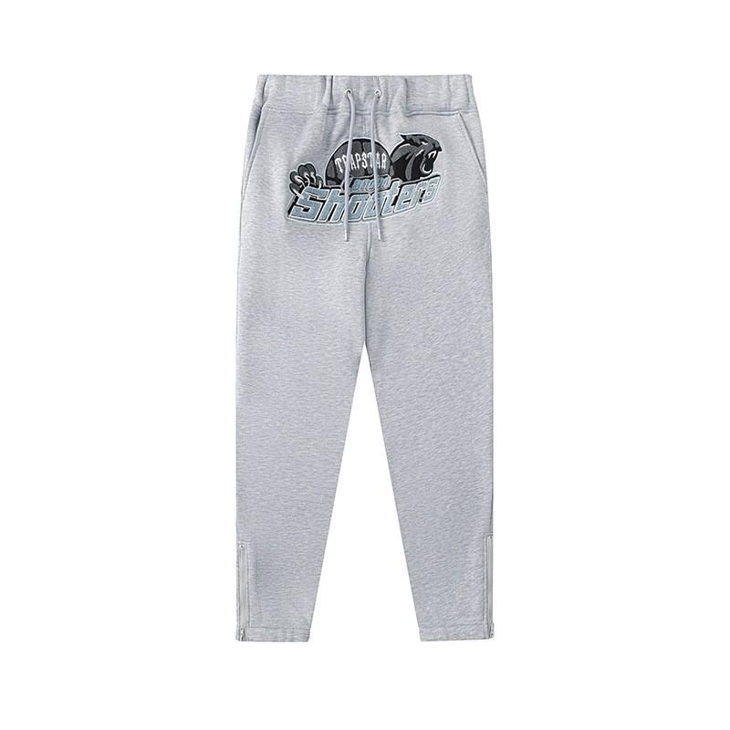 Mens Gradient Letter Tiger Head Embroidered Hoodie Jogger Set Streetwear Winter Outfit