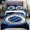 3pcs Duvet Cover Set (1*Duvet Cover + 2*Pillowcase, Without Core), Club Brugge K V Print Bedding Set, Bedroom Decor, All‑Season, Gift