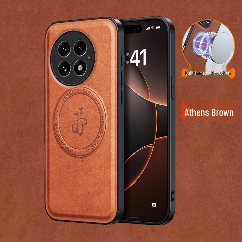 OnePlus 13 Leather Magnetic Case for Nord 5/4 with Stand, Drop-Proof Protection