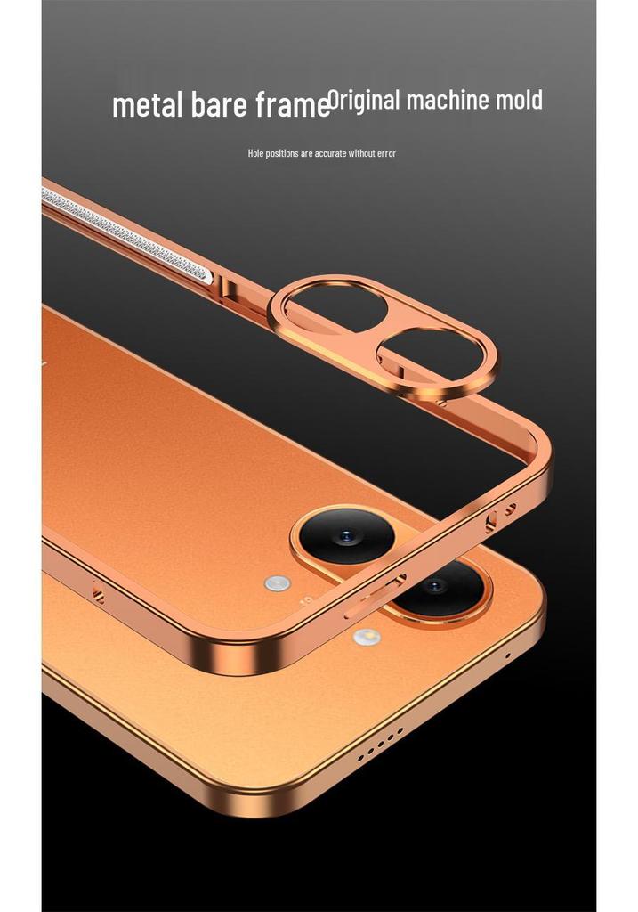 Redmi Turbo5max Metal Bare Frame Seahorse Buckle Heat Dissipation Case for POCO X8 Pro, Color Block F7
