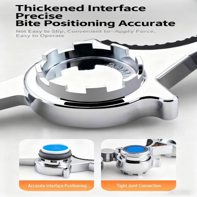 Strong Alloy Faucet Wrench Maintenance without Professional Skills Required for Quick Aerator & Cartridge Replacement