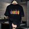 High-quality Men's Summer New ThickT-shirt, with Printed Design, Stylish, Breathable, and Sweat-absorbing