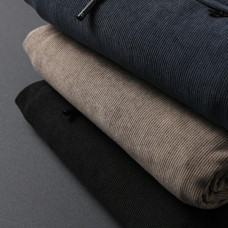 Xuezongfei Men's Fleece-Lined Straight-Leg Casual Pants