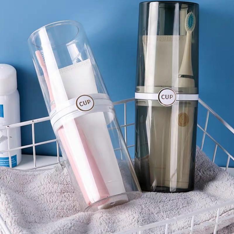 Travel Toothbrush Cup, Toothbrush Holder with Cover, Portable Travel Toothbrush Holder, Toothbrush Case for Bathroom School