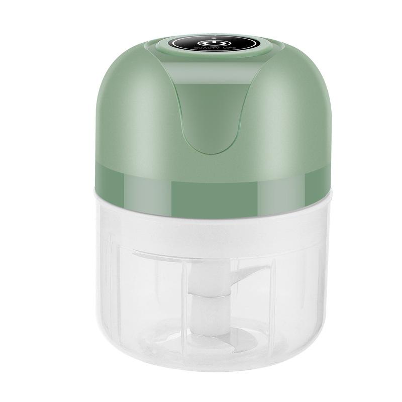 

Мини-электрический измельчитель чеснока, 250 мл, USB-зарядка, машина для измельчения имбиря, измельчитель овощей чили, кухонный инструмент 250ml зелёный