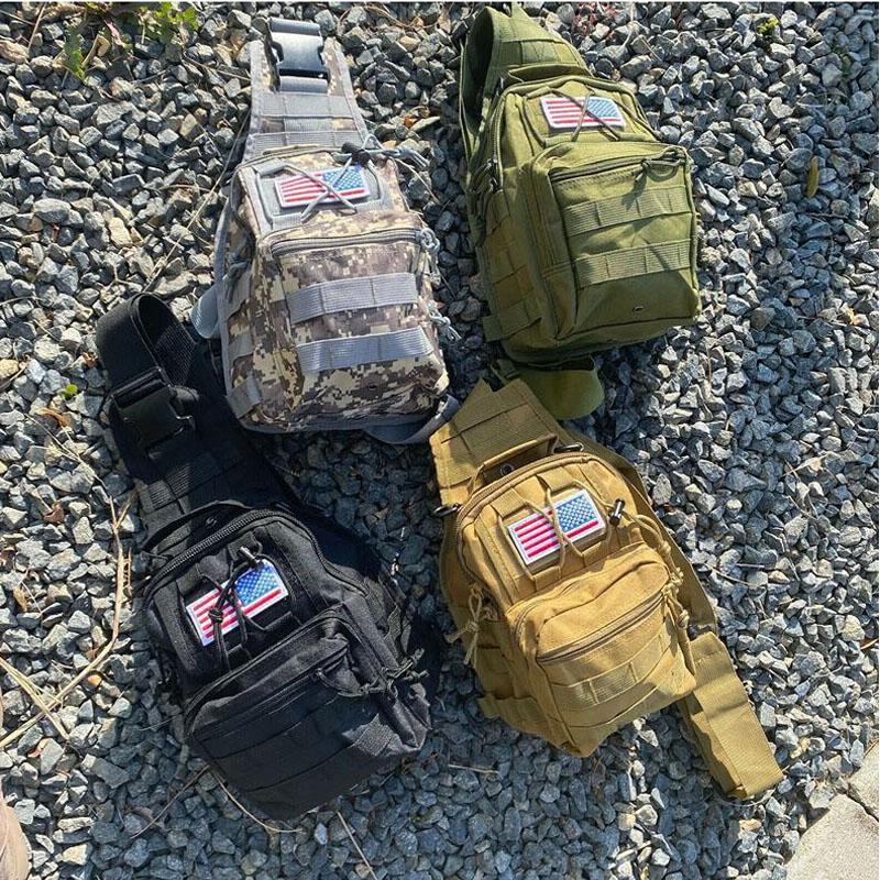 Versatile Chest Bag Men Outdoor EDC Shoulder Sling Bag Hunting Concealed Range Bag Waterproof Hiking Camping Day Pack