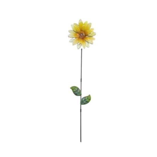 Metal Flower Garden Stake Decorative Flowers Yard Art for Spring Outdoor Yard Porch Lawn Pathway Pot Decoration