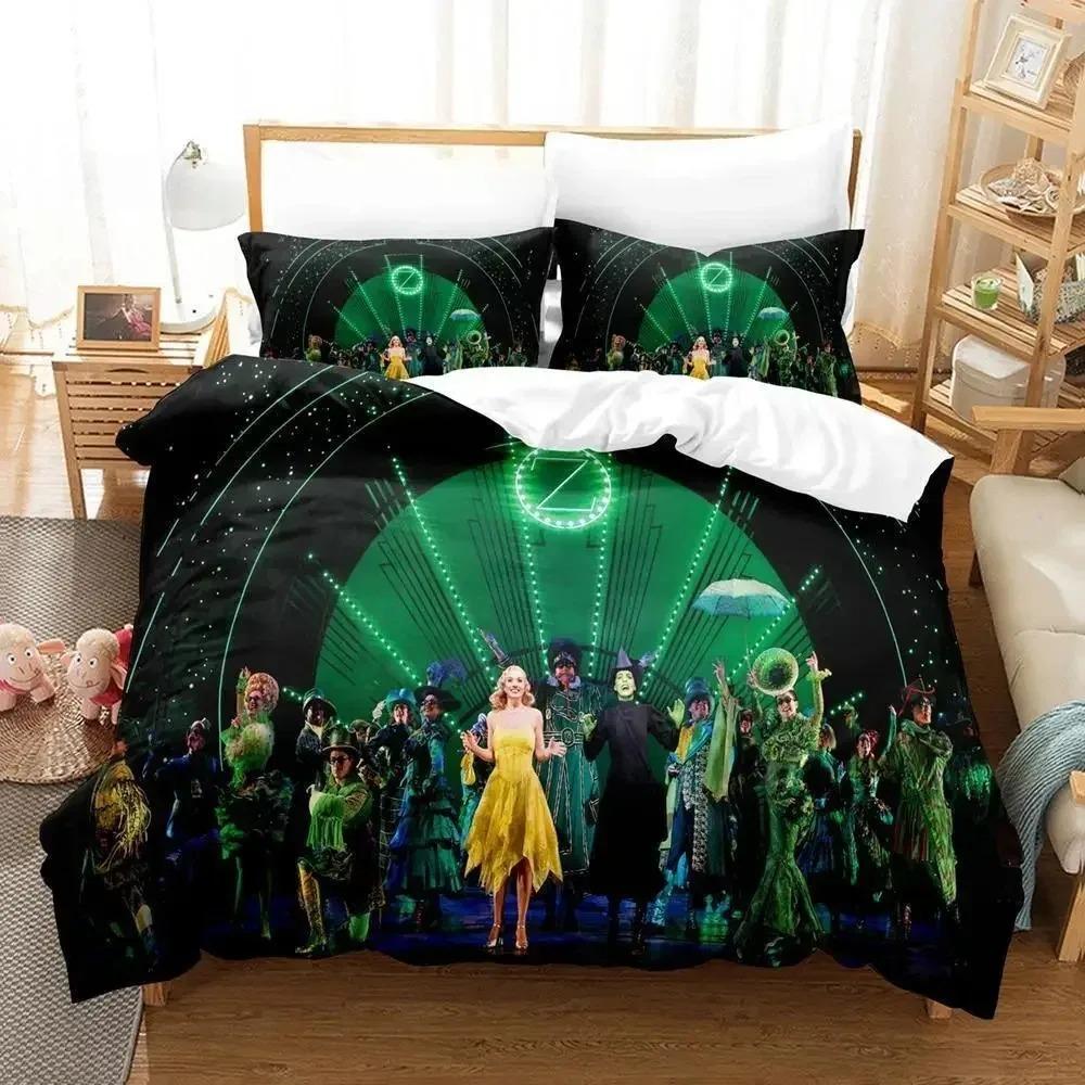 Wicked Musical Broadway Drama Bedding Set Single Twin Full Queen King Size Bed Set Aldult Kid Bedroom Duvetcover Sets 3D Print