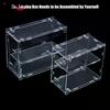1/64 Model Cars Acrylic Display Case Fit For Mini Size MiniGT Tomica Assembled Dust Proof Box Cabinet Toy Vehicles