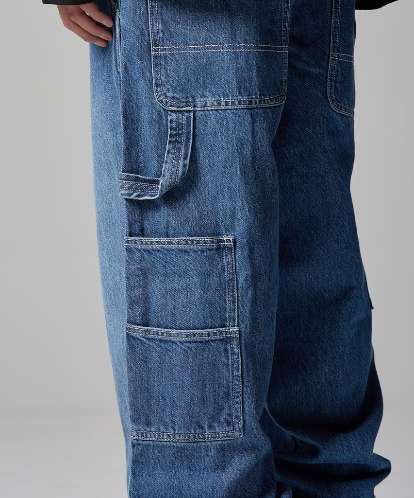 Dickies Loose Fit Carpenter Utility Denim Pants Medium Blue