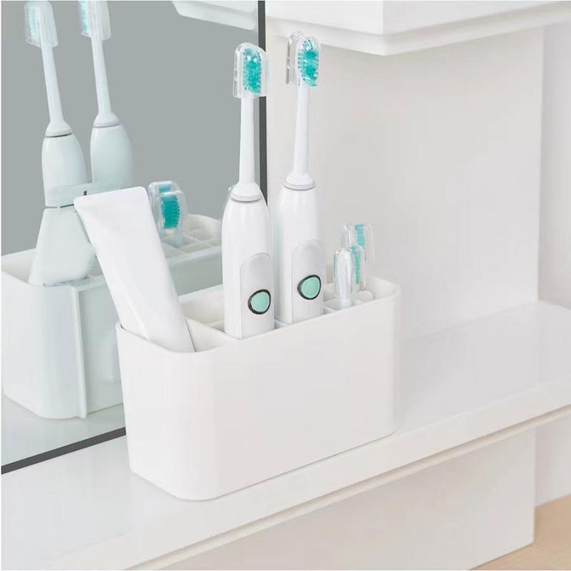 Toothbrush and Toothpaste Holder Organizer for Family Vanity Short