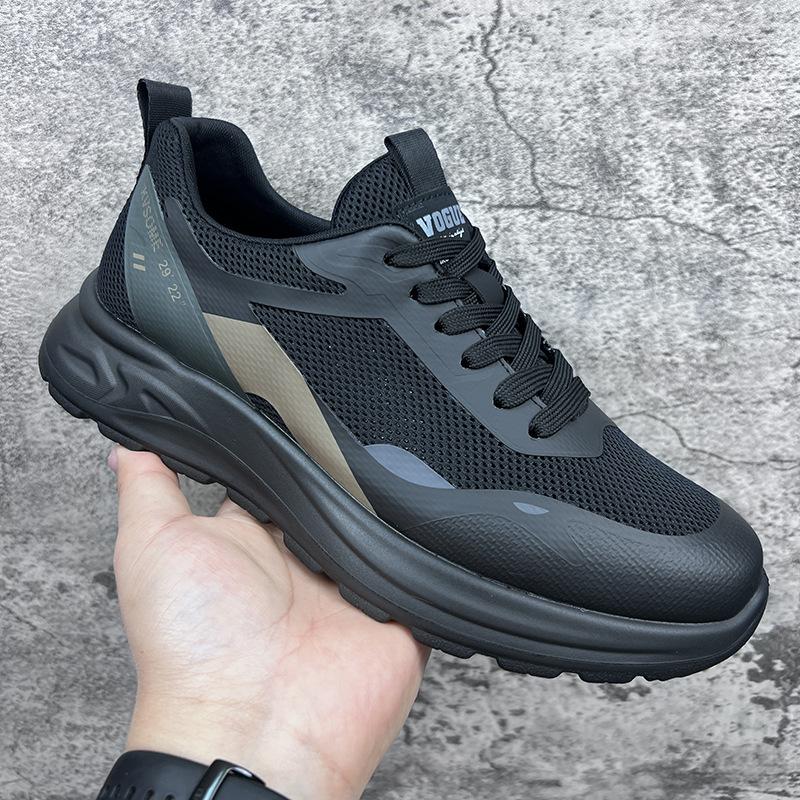 

Men s shoes spring summer 2025 new outdoor non-slip wear-resistant men s versatile casual sports trendy shoes work daily 44 чёрный