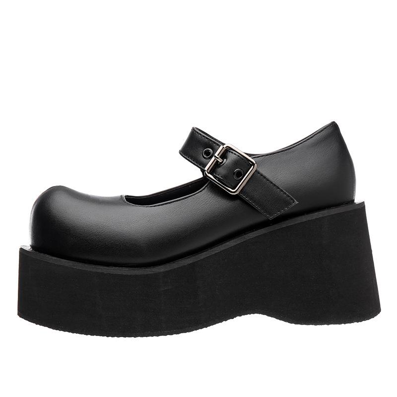 

Big Head Punk Platform Shoes, INS Harajuku Retro Platform Shoes, Lolita Mary Jane JK Shoes 35