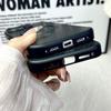 Carbon Fiber Style Case For iPhone 16 15 14 13 12 11 Pro Max Plus Strong Magnet 360° Rotation Invisible Metal Kickstand Cover