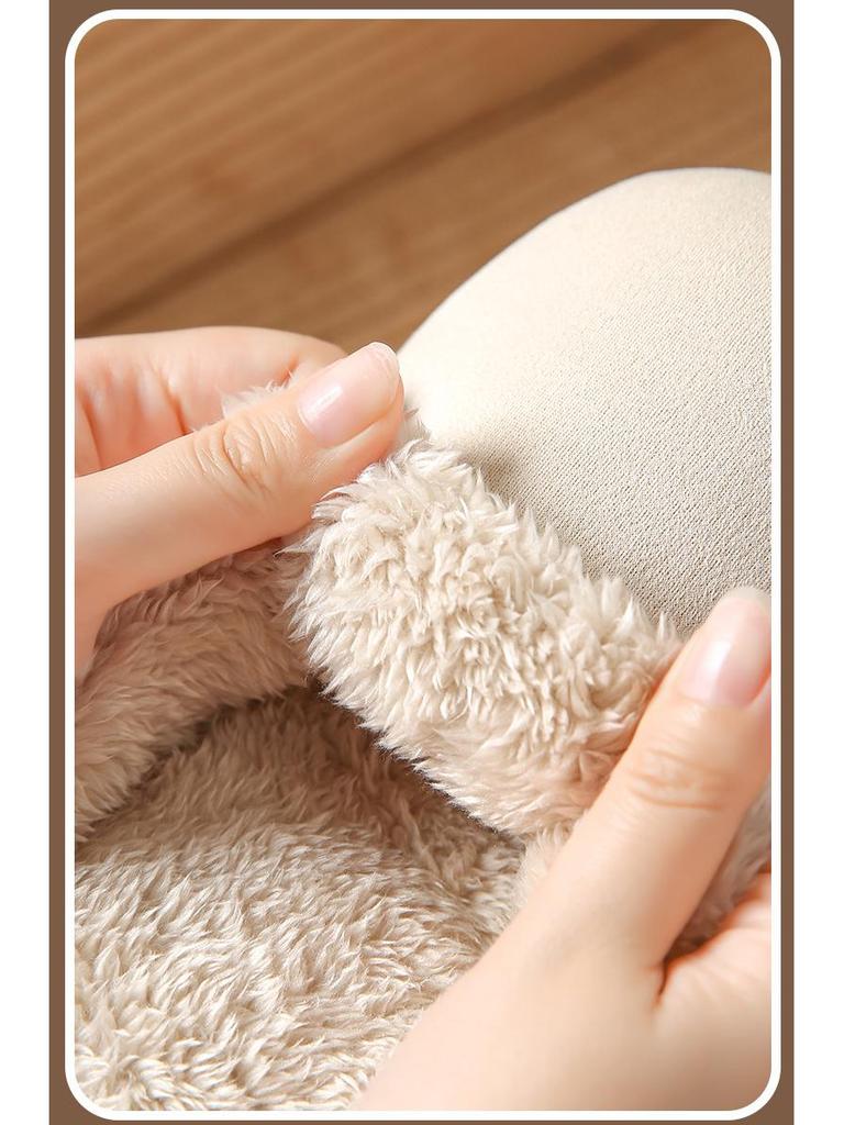 In Stock: Soft Suede Cotton Slippers - Silent Home Comfort, Velvet Lined for Men & Women, Japanese and Korean Style