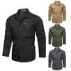 Summer Tactical Shirt Men's Breathable Long Sleeved Work Shirt