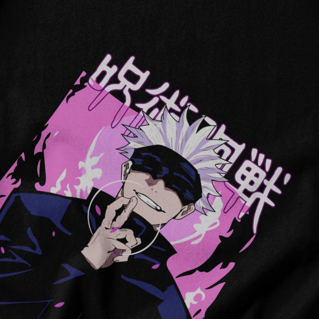 Men T Shirt Anime Jujutsu Kaisen Satoru Gojo Vintage Funny Gifts Y2K Graphic Anime Unisex Clothes T Shirts