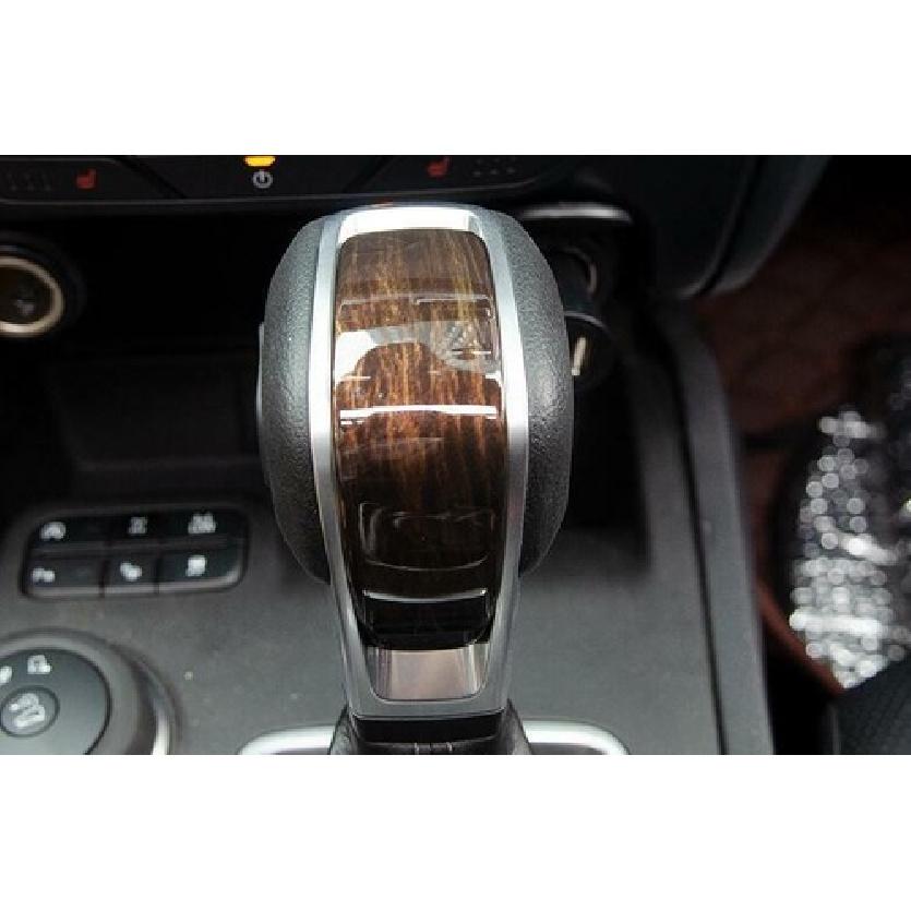 For Ford Ranger T8 - Steel Wood Grain Gear Shift Knob Shifter Lever Trim