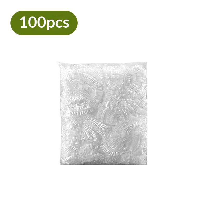Disposable Food Covers 500Pcs Colorful Elastic Fresh Keeping Plastic Lids for Outdoor Camping Food Preservation A 100PCS