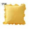 Federe Minimaliste Moderne per Cuscini, Copricuscino Ruffle, Fodera a Quadri in Cotone con Bordo Arricciato, 18x18 Pollici Accessori per la Casa del Soggiorno 20x12