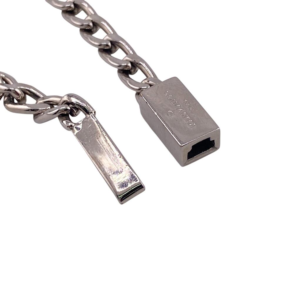 LOUIS VUITTON M00045 Chain metal LV Horn Bracelet bracelet Silver metal Women Used