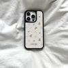 ins Korean polka dot is suitable for Apple 17ai women's 16promax black edge iphone15plus mobile phone case.