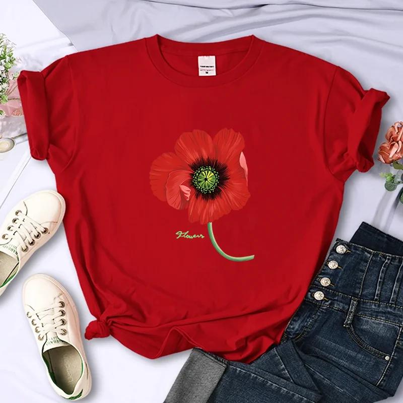 2026 Newest Flower For Women's Luxury High Quality Summer Print T-shirt Casual Extra Large Y2k Personalized Sleeves O-Neck